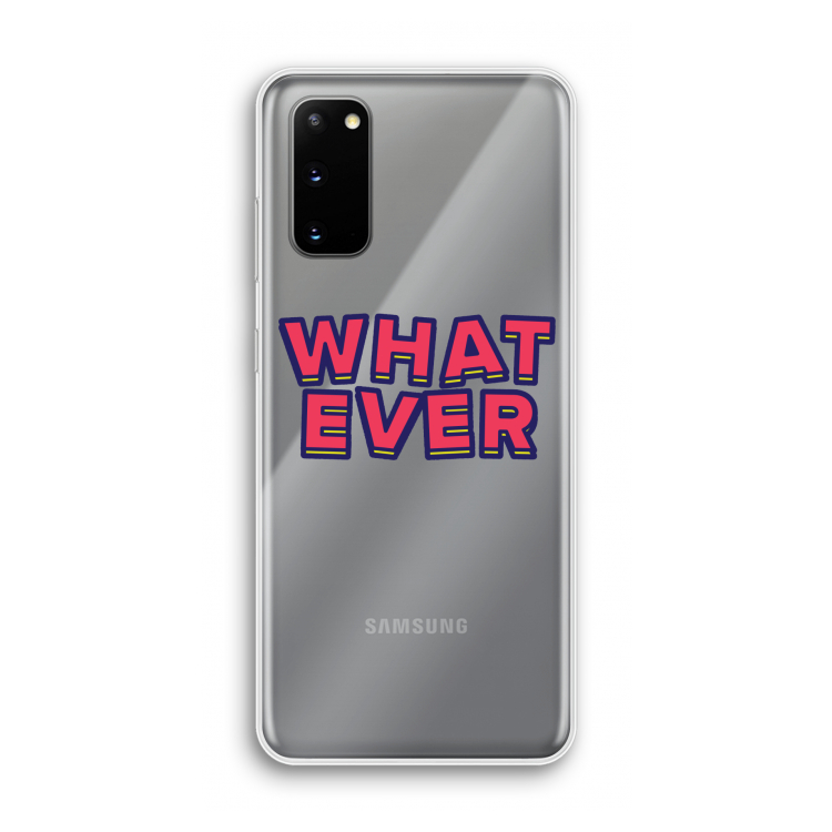 Whatever: Samsung Galaxy S20 Transparant Hoesje