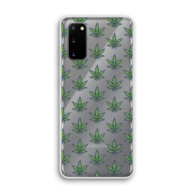 Weed: Samsung Galaxy S20 Transparant Hoesje
