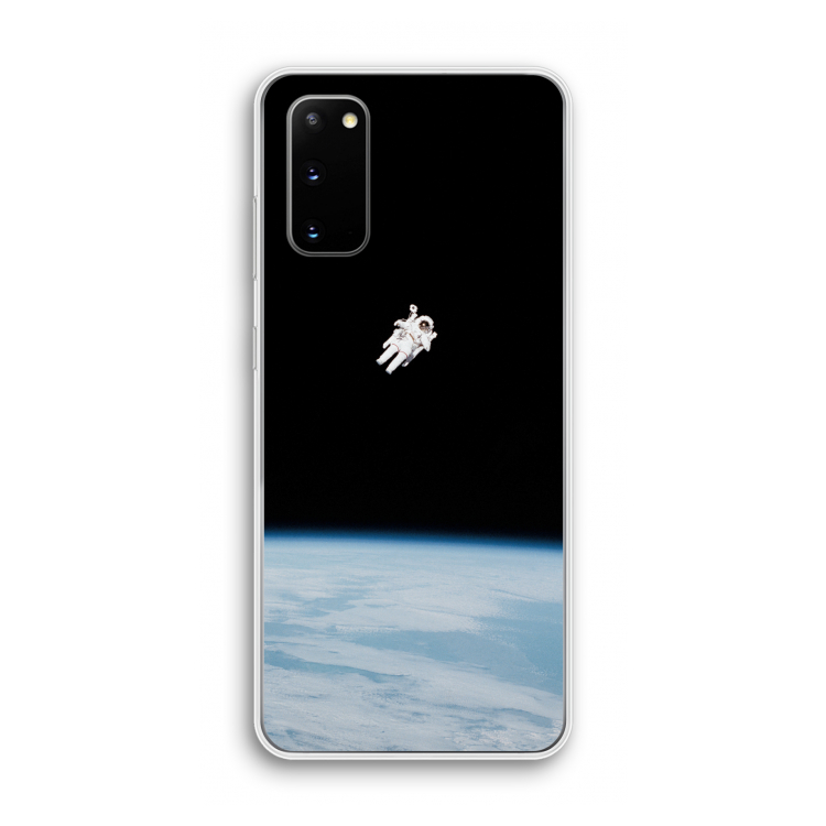 Alone in Space: Samsung Galaxy S20 Transparant Hoesje