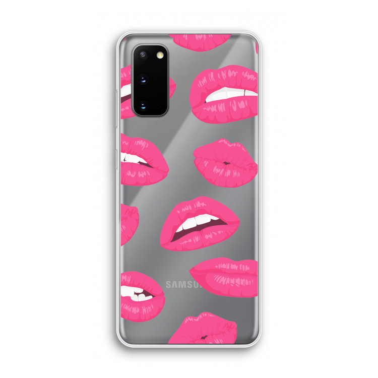 Bite my lip: Samsung Galaxy S20 Transparant Hoesje