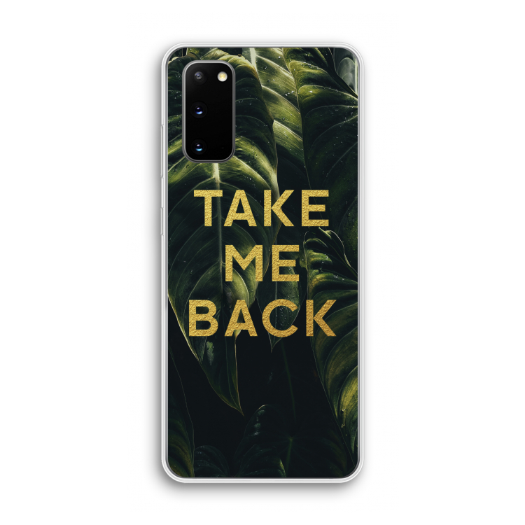 Take me back: Samsung Galaxy S20 Transparant Hoesje