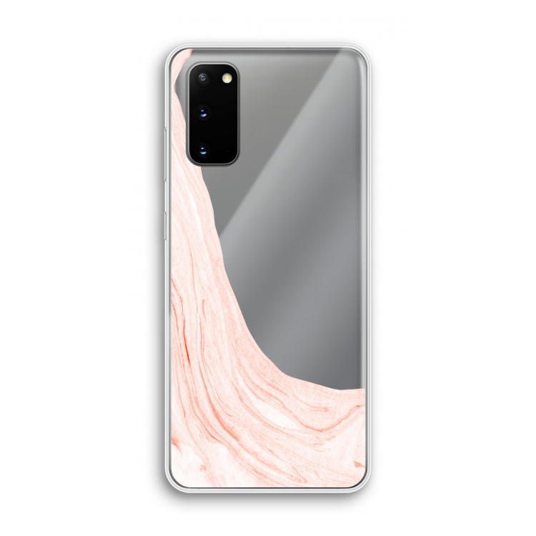 Peach bath: Samsung Galaxy S20 Transparant Hoesje