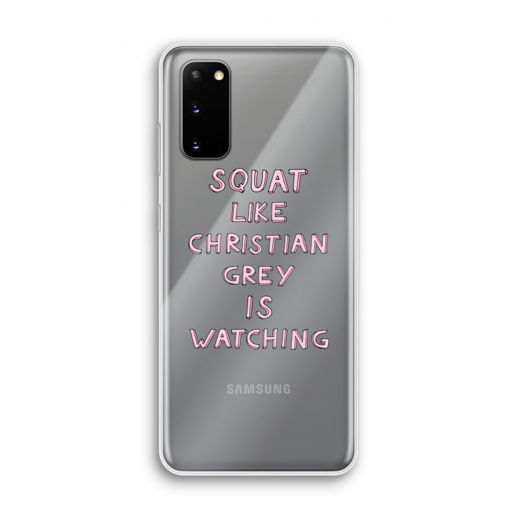 Christian Grey: Samsung Galaxy S20 Transparant Hoesje