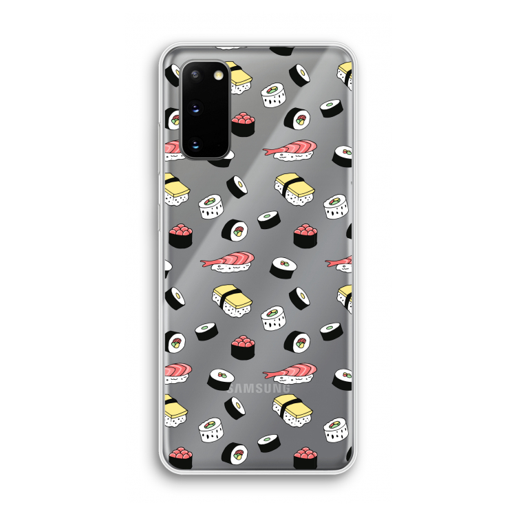 Sushi time: Samsung Galaxy S20 Transparant Hoesje