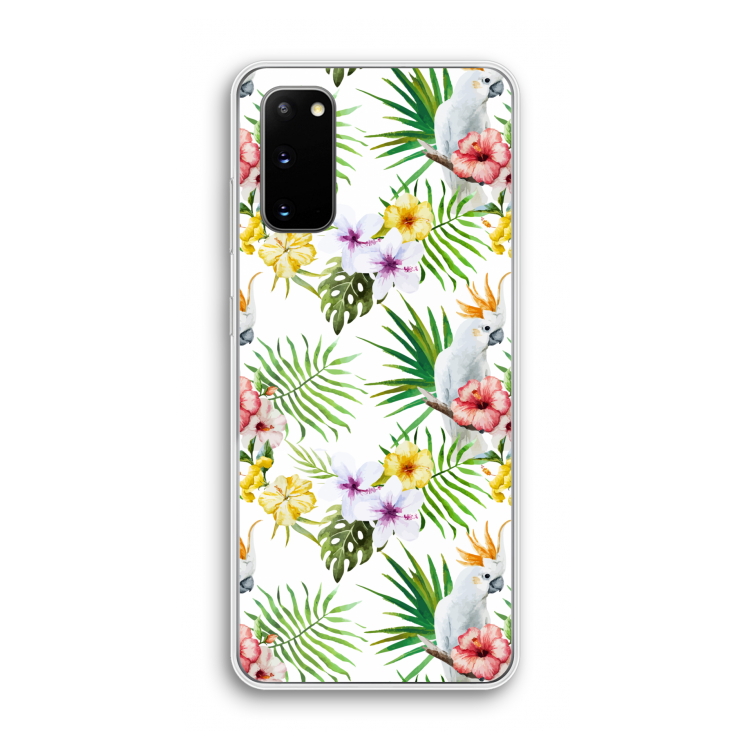 Gele kuif: Samsung Galaxy S20 Transparant Hoesje