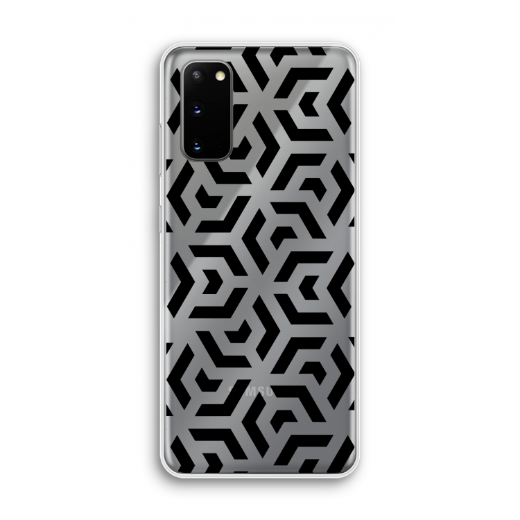 Crazy pattern: Samsung Galaxy S20 Transparant Hoesje