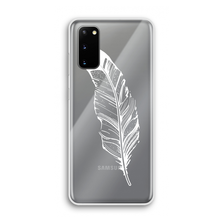 Pluim: Samsung Galaxy S20 Transparant Hoesje