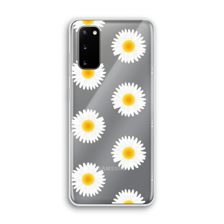 Margrietjes: Samsung Galaxy S20 Transparant Hoesje
