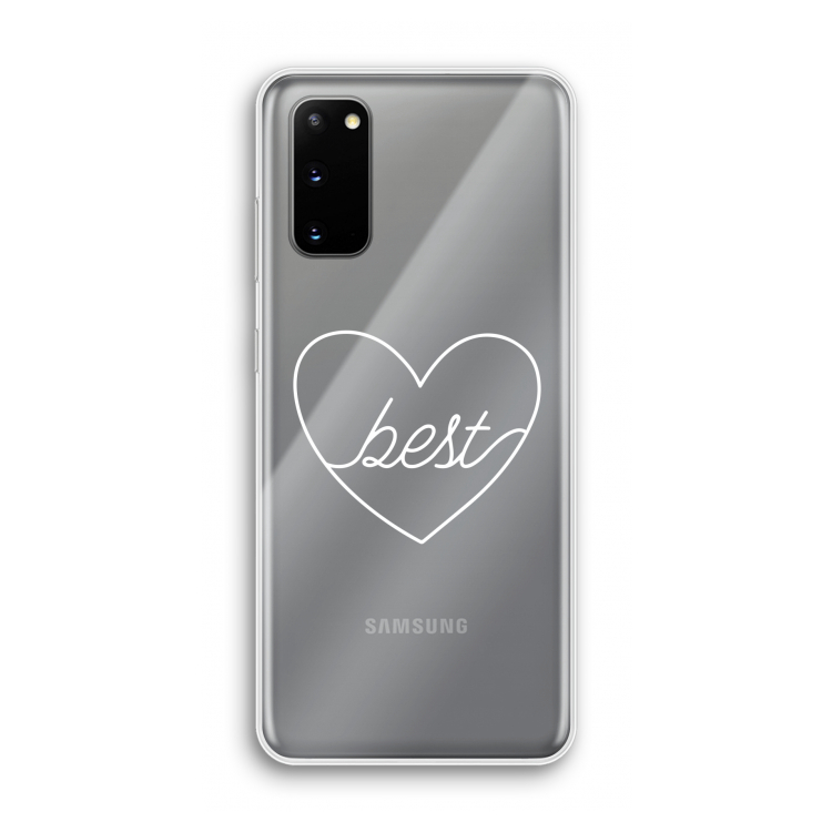 Best heart pastel: Samsung Galaxy S20 Transparant Hoesje