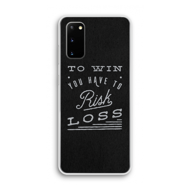 Risk loss: Samsung Galaxy S20 Transparant Hoesje