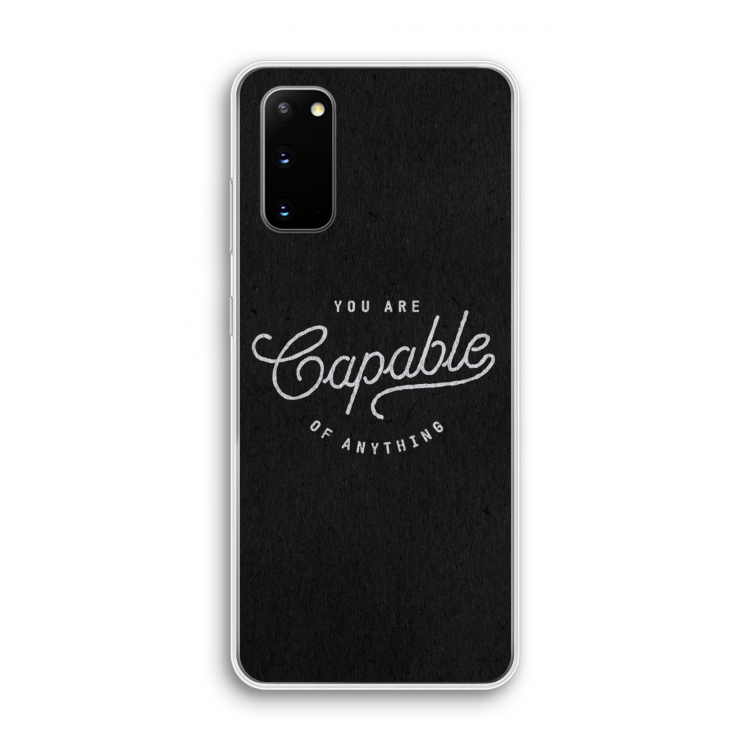 Capable: Samsung Galaxy S20 Transparant Hoesje