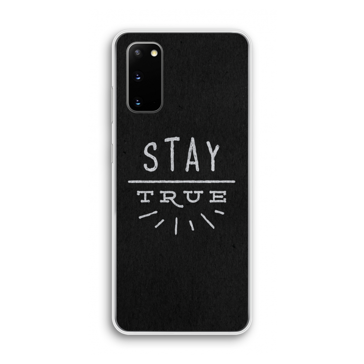 Stay true: Samsung Galaxy S20 Transparant Hoesje