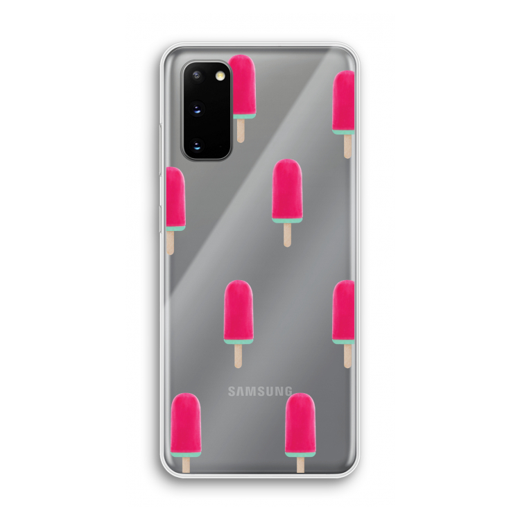 Waterijsje: Samsung Galaxy S20 Transparant Hoesje