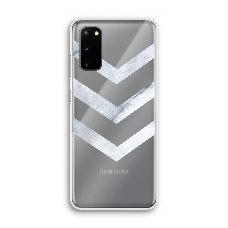 Marmeren pijlen: Samsung Galaxy S20 Transparant Hoesje
