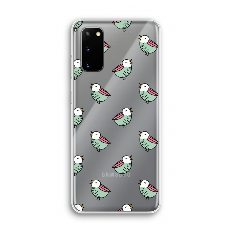 Vogeltjes: Samsung Galaxy S20 Transparant Hoesje