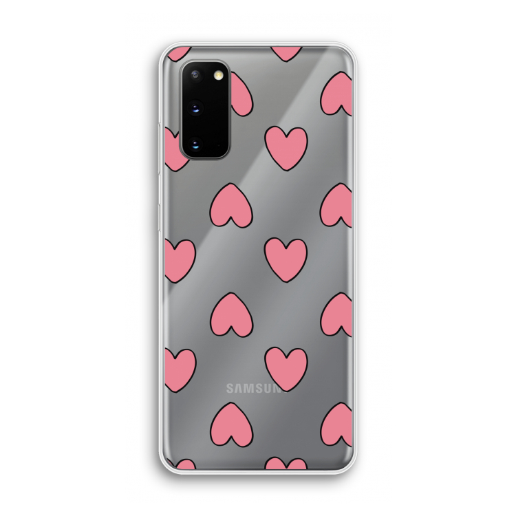 Ondersteboven verliefd: Samsung Galaxy S20 Transparant Hoesje