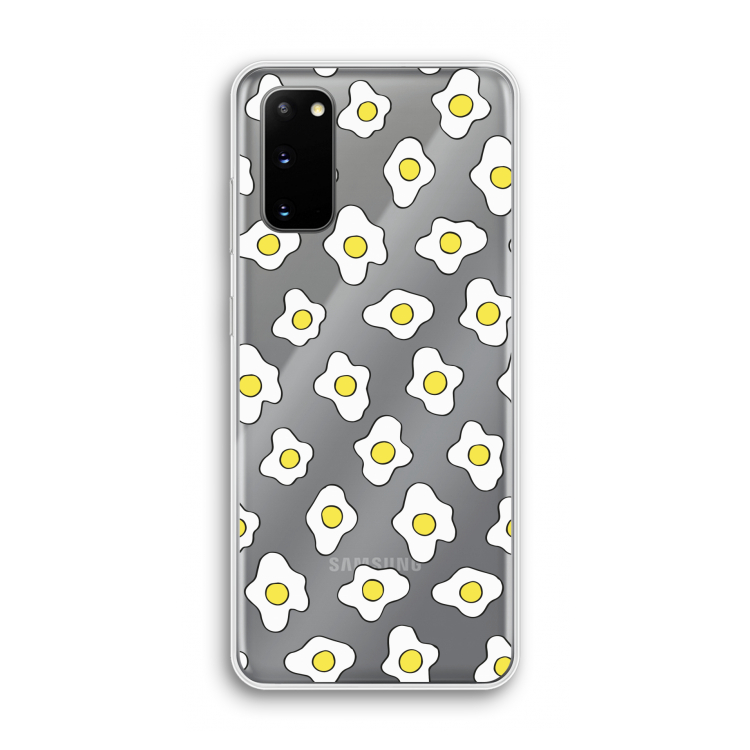 Spiegeleitjes: Samsung Galaxy S20 Transparant Hoesje