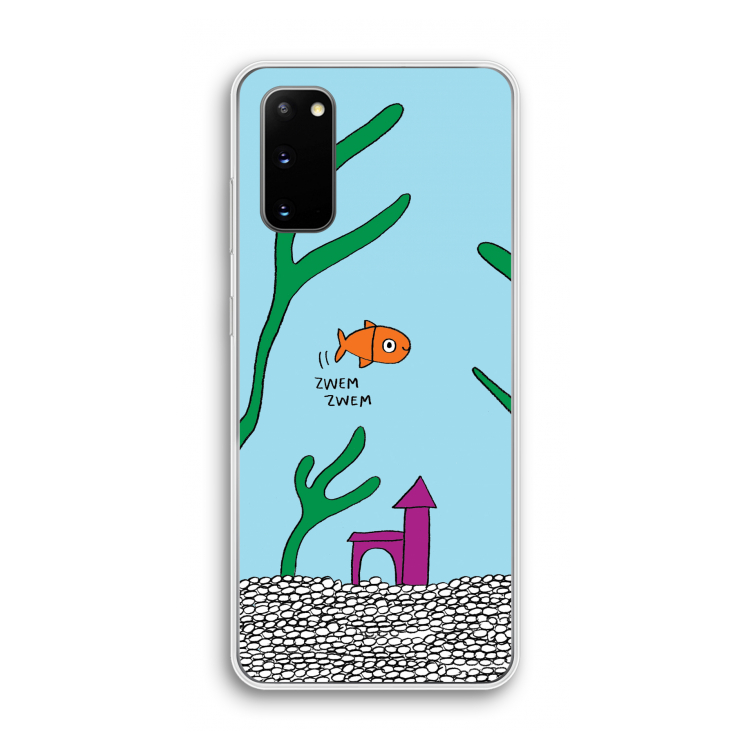 Aquarium: Samsung Galaxy S20 Transparant Hoesje
