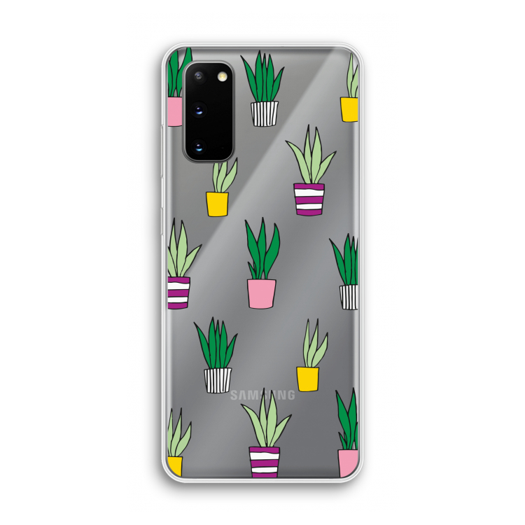 Sanseveria: Samsung Galaxy S20 Transparant Hoesje