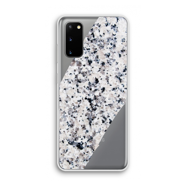 Gespikkelde marmer: Samsung Galaxy S20 Transparant Hoesje