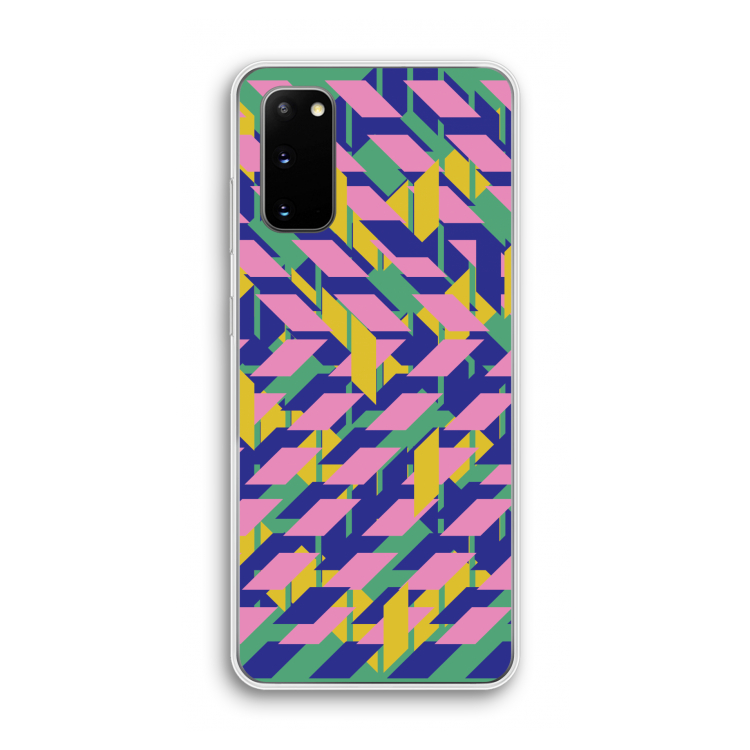 Skew Blush 1: Samsung Galaxy S20 Transparant Hoesje