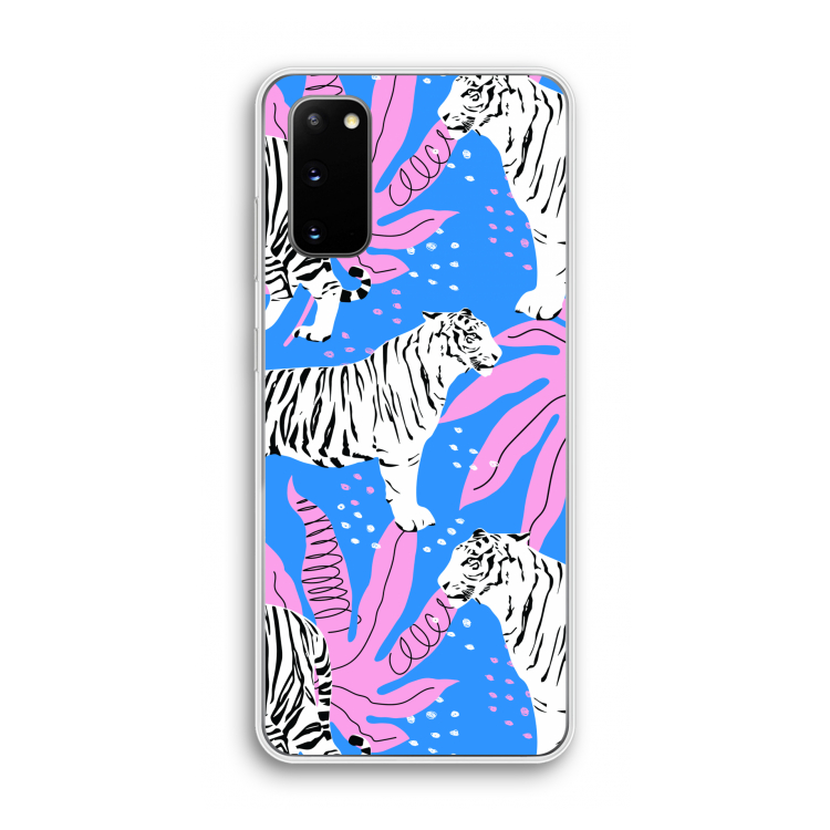 Tijger: Samsung Galaxy S20 Transparant Hoesje