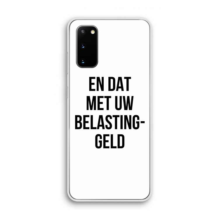 Belastinggeld: Samsung Galaxy S20 Transparant Hoesje