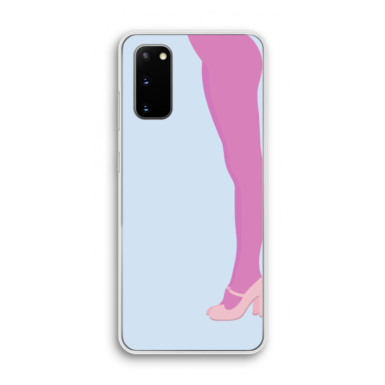 Pink panty: Samsung Galaxy S20 Transparant Hoesje