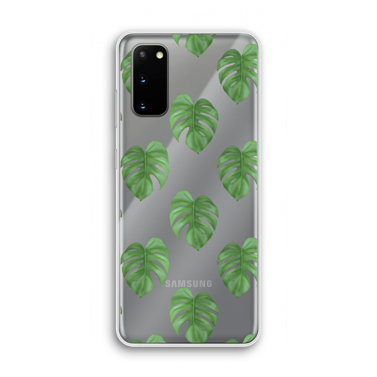 Monstera leaves: Samsung Galaxy S20 Transparant Hoesje