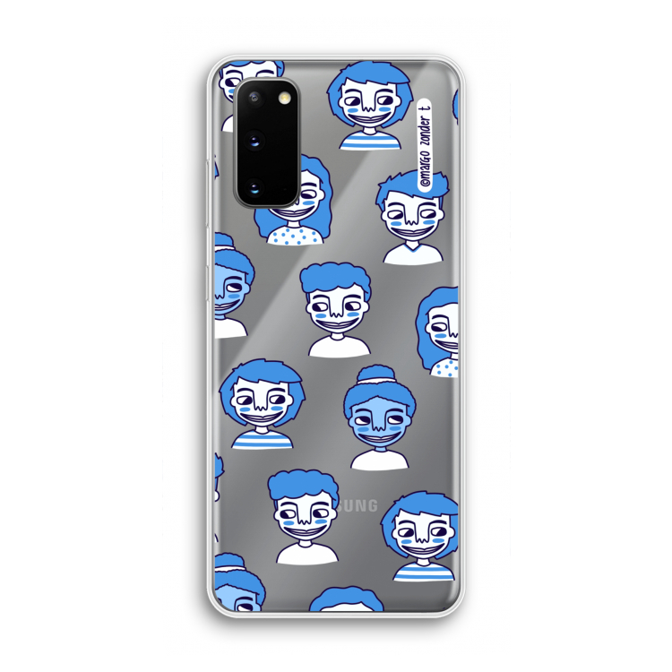 Gezichtjes: Samsung Galaxy S20 Transparant Hoesje