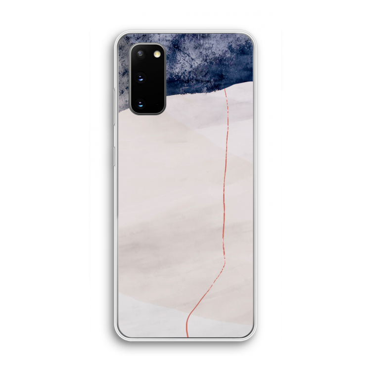 Stone White: Samsung Galaxy S20 Transparant Hoesje