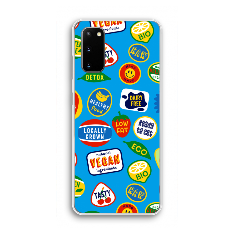 Fruitsticker: Samsung Galaxy S20 Transparant Hoesje