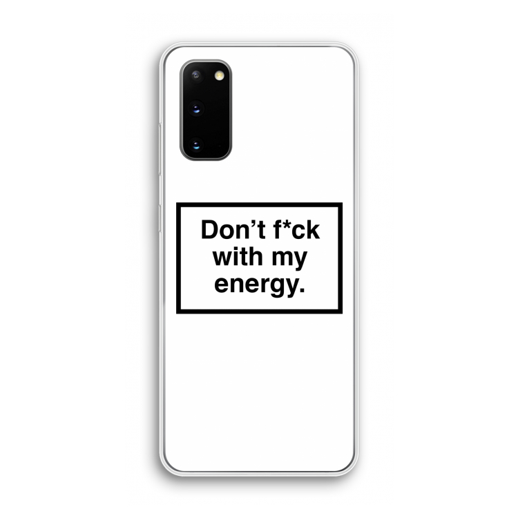 My energy: Samsung Galaxy S20 Transparant Hoesje