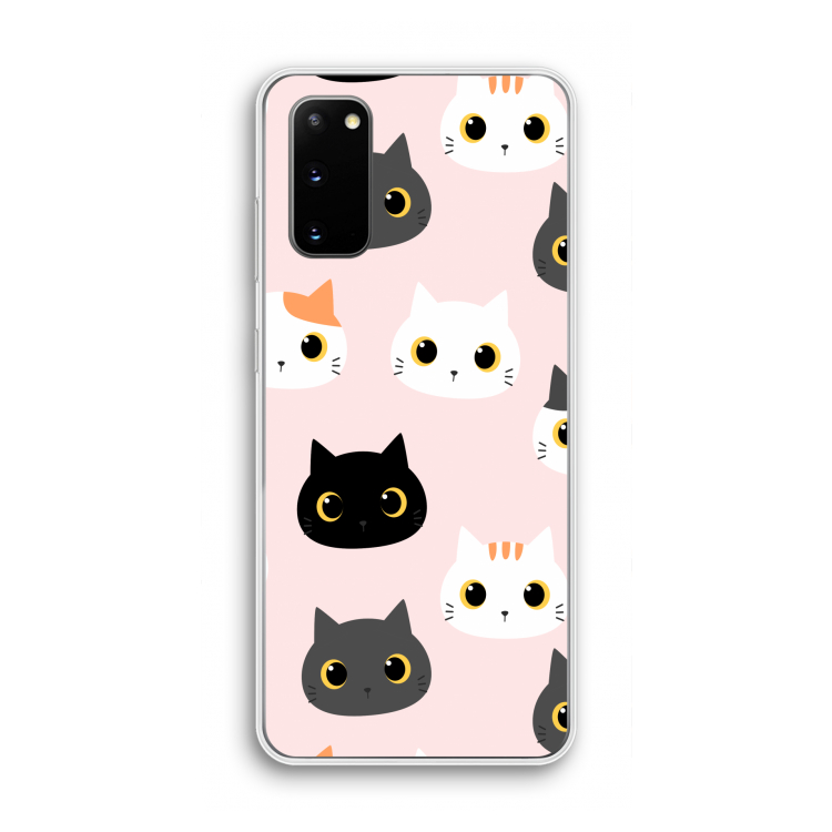 Katten: Samsung Galaxy S20 Transparant Hoesje