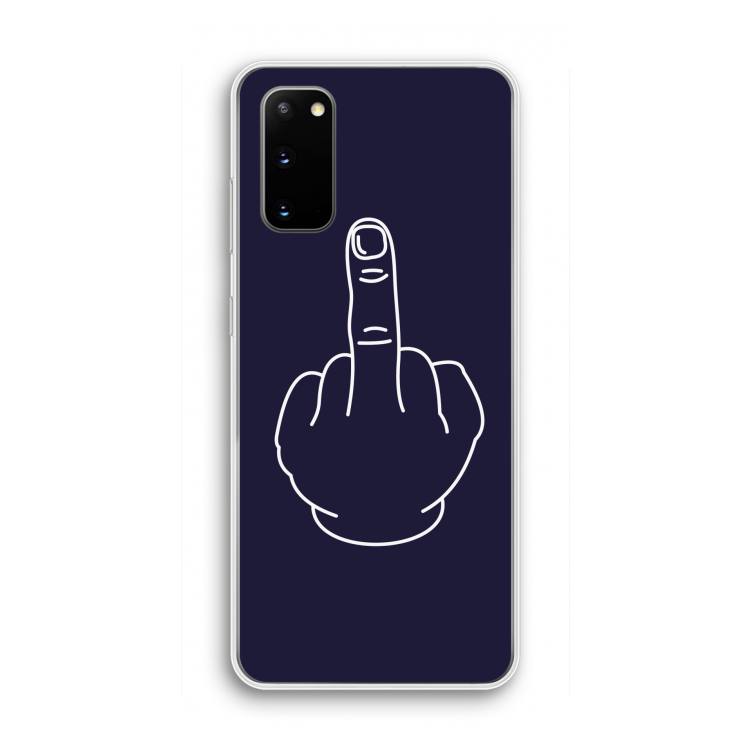 F**k U: Samsung Galaxy S20 Transparant Hoesje