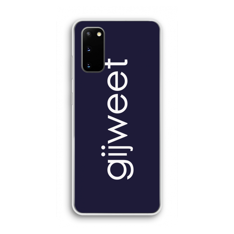 Gijweet: Samsung Galaxy S20 Transparant Hoesje