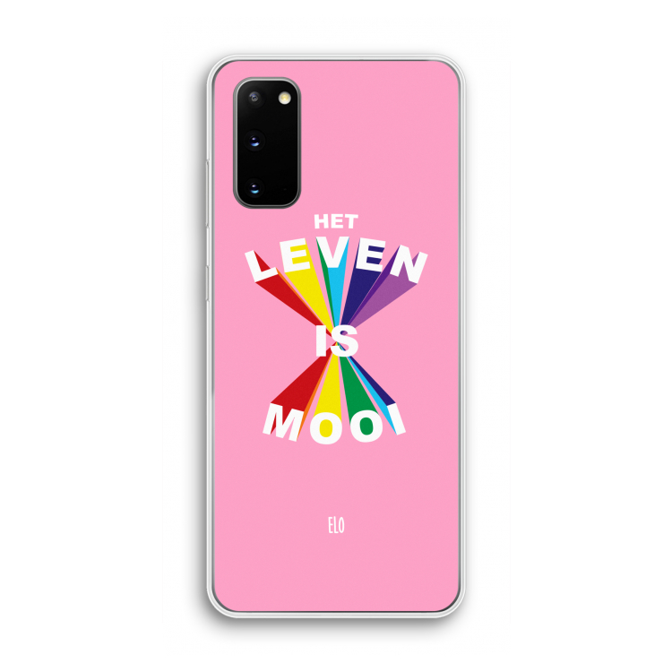 Het Leven Is Mooi: Samsung Galaxy S20 Transparant Hoesje