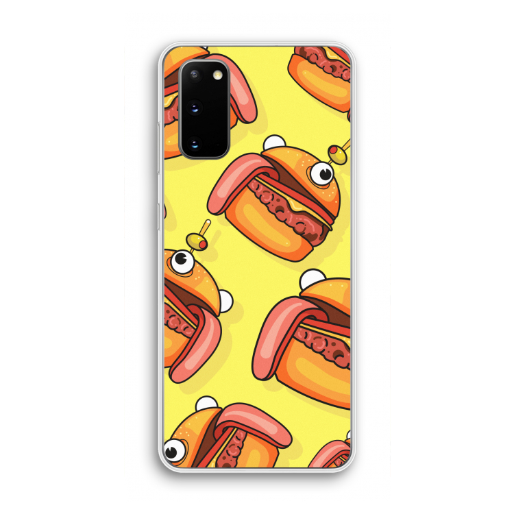Hamburger: Samsung Galaxy S20 Transparant Hoesje