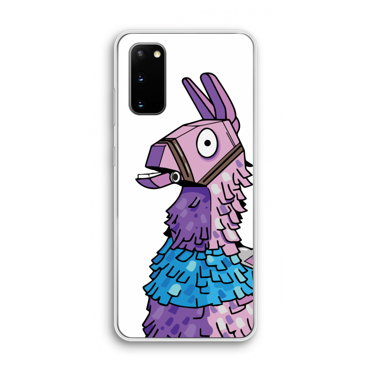 Lama: Samsung Galaxy S20 Transparant Hoesje