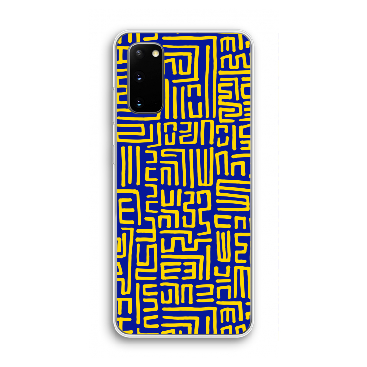 Majorelle Blue Print: Samsung Galaxy S20 Transparant Hoesje