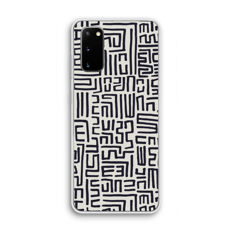 Moroccan Print: Samsung Galaxy S20 Transparant Hoesje