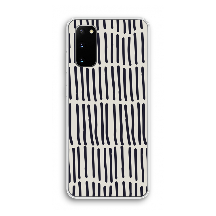 Moroccan stripes: Samsung Galaxy S20 Transparant Hoesje
