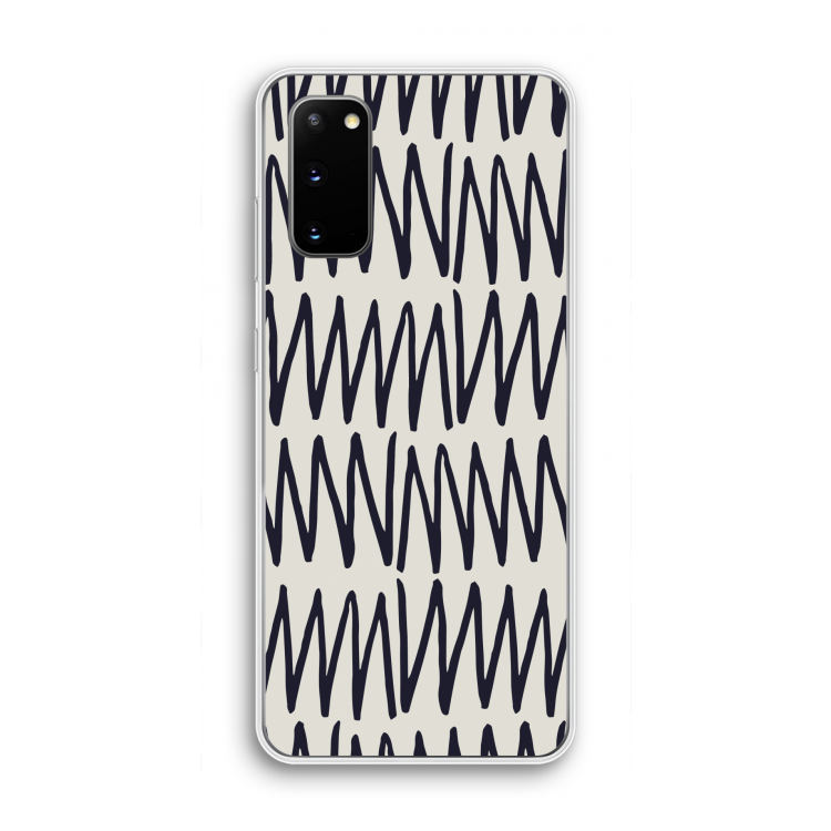 Marrakech Zigzag: Samsung Galaxy S20 Transparant Hoesje