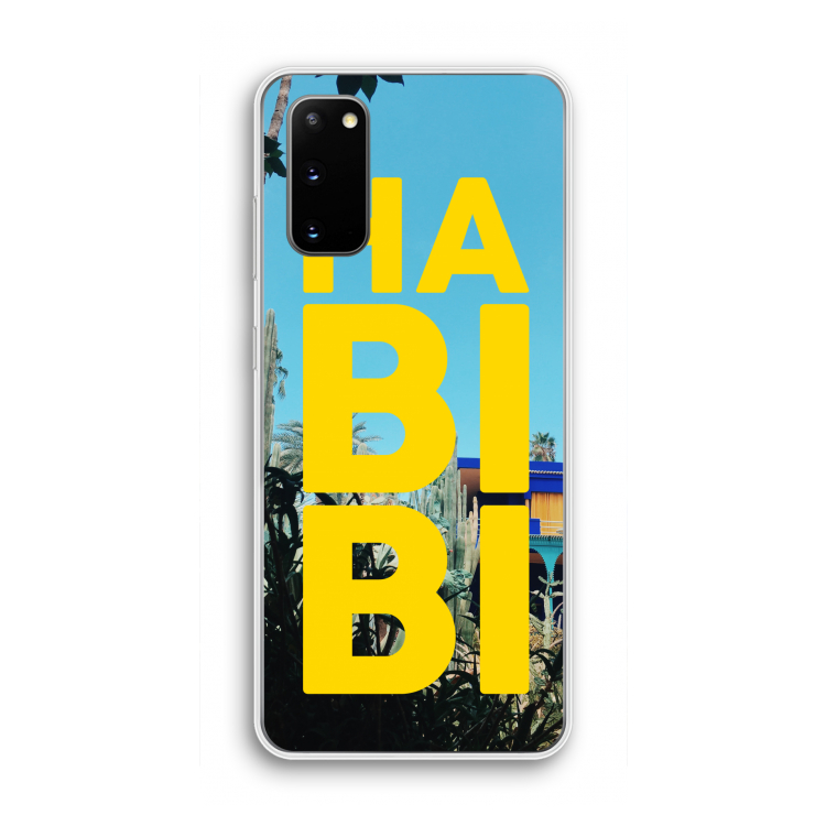 Habibi Majorelle : Samsung Galaxy S20 Transparant Hoesje