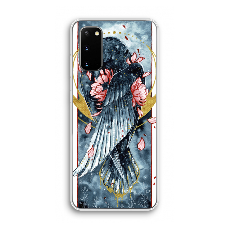 Golden Raven: Samsung Galaxy S20 Transparant Hoesje