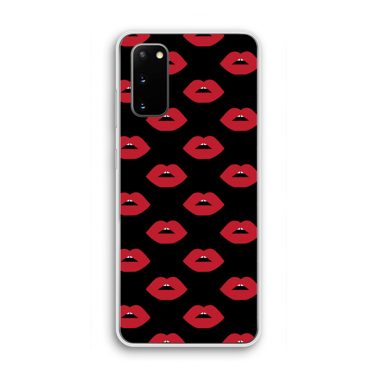 Lips: Samsung Galaxy S20 Transparant Hoesje