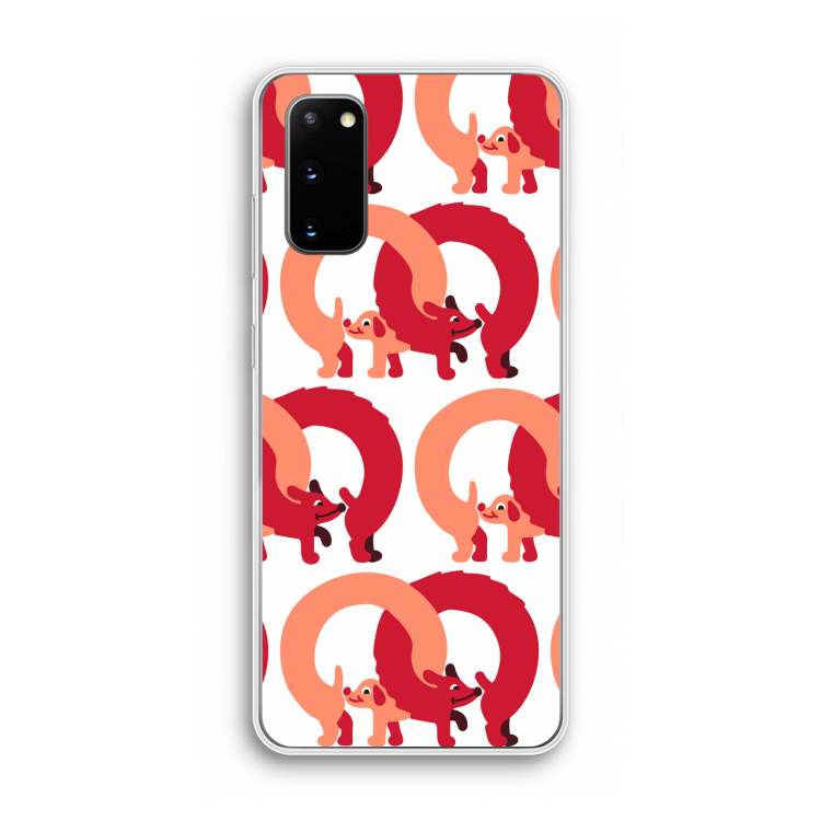 Dogs: Samsung Galaxy S20 Transparant Hoesje