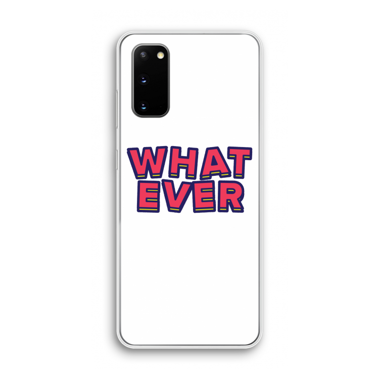 Whatever: Samsung Galaxy S20 Transparant Hoesje
