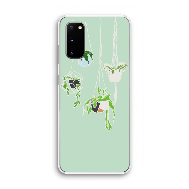 Hang In There: Samsung Galaxy S20 Transparant Hoesje