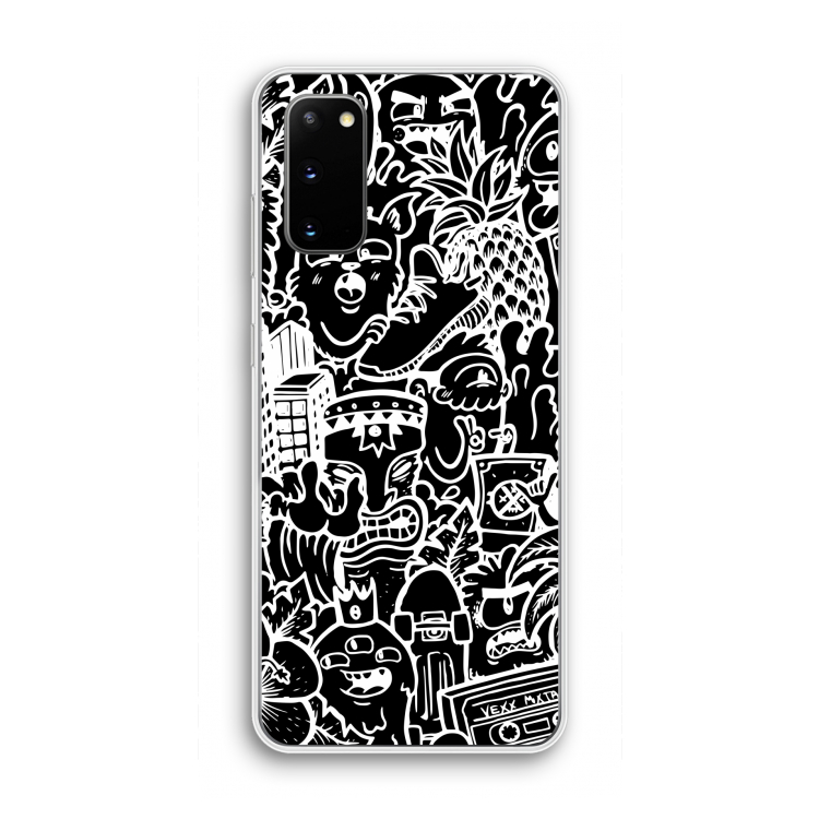 Vexx Black Mixtape: Samsung Galaxy S20 Transparant Hoesje